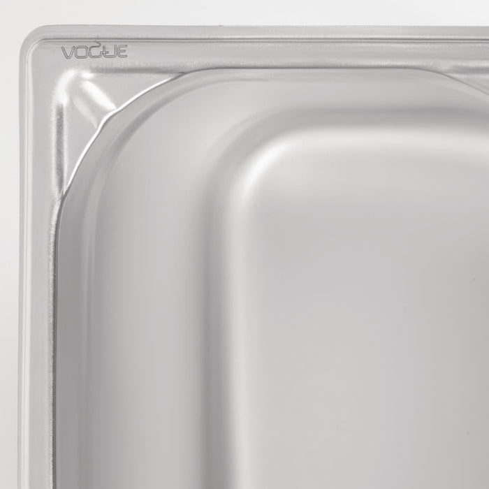 Vogue Heavy Duty Stainless Steel 1/3 Gastronorm Tray 200mm Vogue
