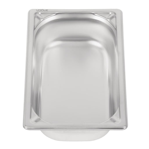 Vogue Heavy Duty Stainless Steel 1/4 Gastronorm Tray 65mm Vogue