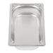Vogue Heavy Duty Stainless Steel 1/4 Gastronorm Tray 65mm Vogue