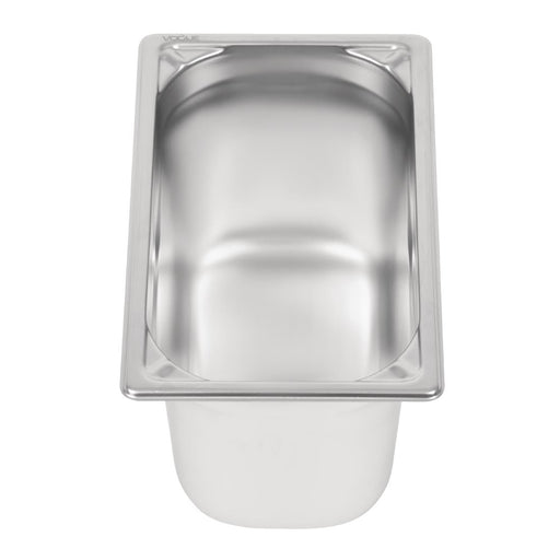 Vogue Heavy Duty Stainless Steel 1/4 Gastronorm Tray 150mm Vogue
