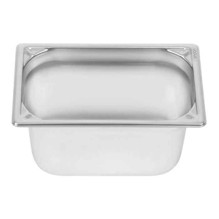 Vogue Heavy Duty Stainless Steel 1/4 Gastronorm Tray 150mm Vogue