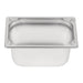 Vogue Heavy Duty Stainless Steel 1/4 Gastronorm Tray 150mm Vogue