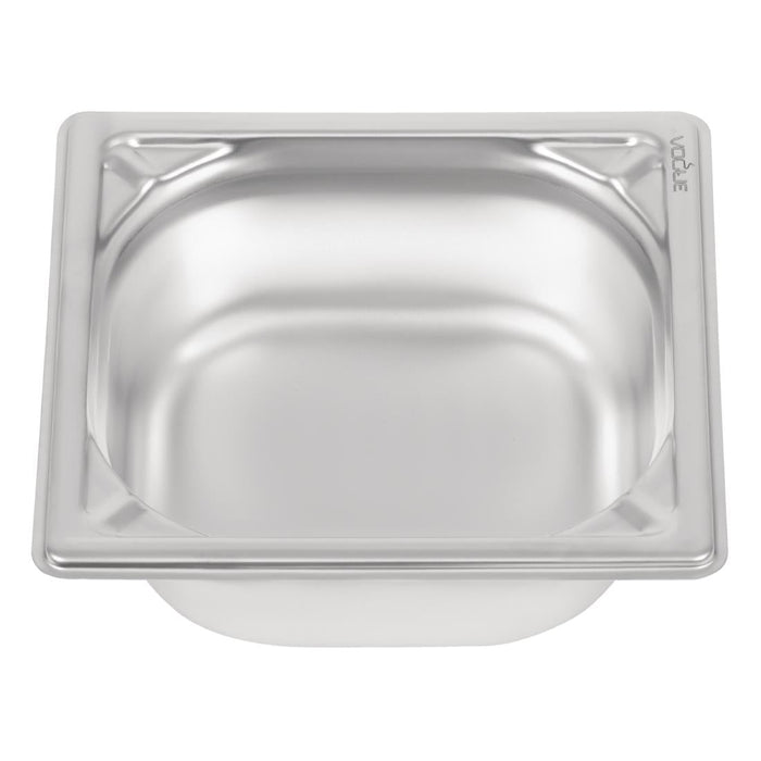 Vogue Heavy Duty Stainless Steel 1/6 Gastronorm Tray 65mm Vogue