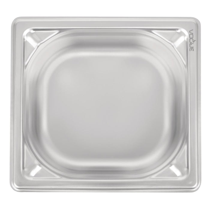 Vogue Heavy Duty Stainless Steel 1/6 Gastronorm Tray 65mm Vogue