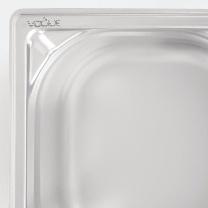 Vogue Heavy Duty Stainless Steel 1/6 Gastronorm Tray 65mm Vogue