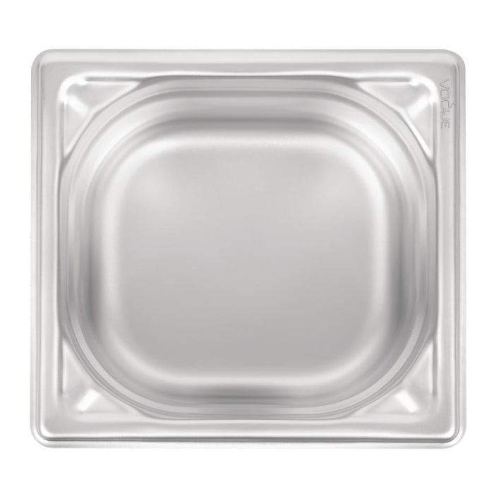 Vogue Heavy Duty Stainless Steel 1/6 Gastronorm Tray 100mm Vogue