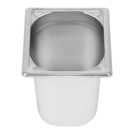 Vogue Heavy Duty Stainless Steel 1/6 Gastronorm Tray 200mm Vogue