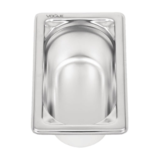 Vogue Heavy Duty Stainless Steel 1/9 Gastronorm Tray 65mm Vogue