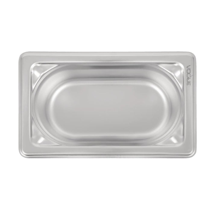 Vogue Heavy Duty Stainless Steel 1/9 Gastronorm Tray 65mm Vogue