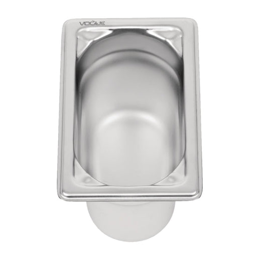 Vogue Heavy Duty Stainless Steel 1/9 Gastronorm Tray 100mm Vogue