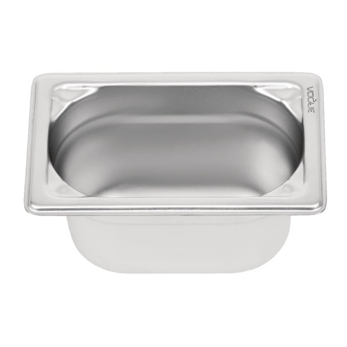 Vogue Heavy Duty Stainless Steel 1/9 Gastronorm Tray 100mm Vogue