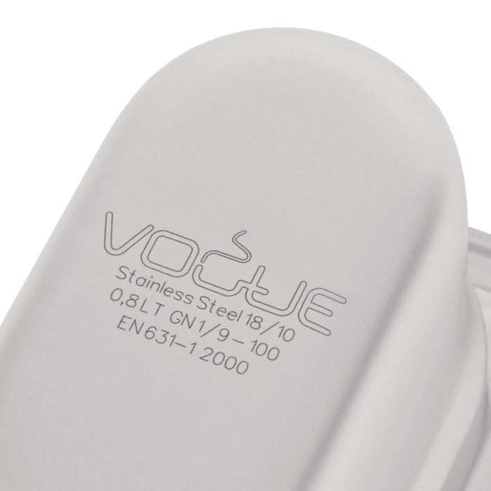 Vogue Heavy Duty Stainless Steel 1/9 Gastronorm Tray 100mm Vogue
