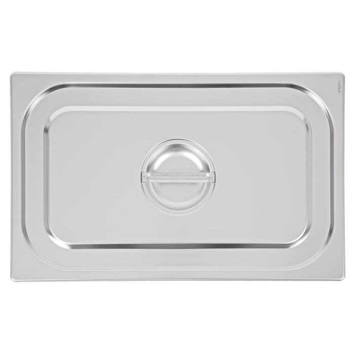 Vogue Heavy Duty Stainless Steel 1/1 Gastronorm Tray Lid Vogue