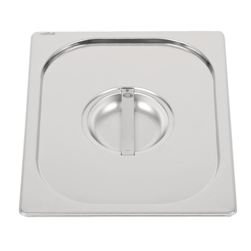 Vogue Heavy Duty Stainless Steel 1/2 Gastronorm Tray Lid Vogue