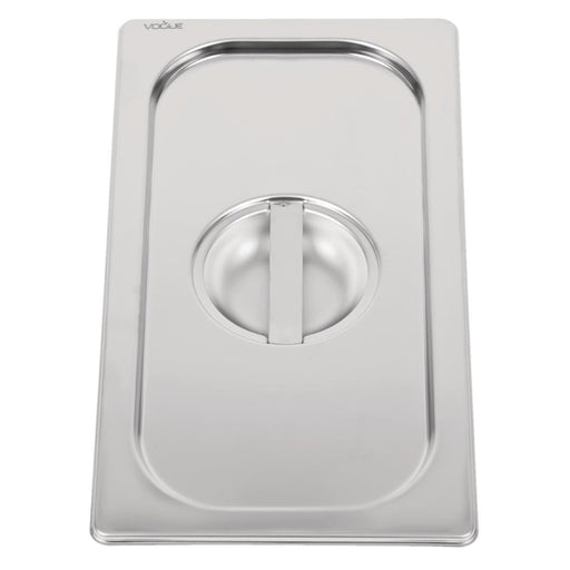 Vogue Heavy Duty Stainless Steel 1/3 Gastronorm Tray Lid Vogue