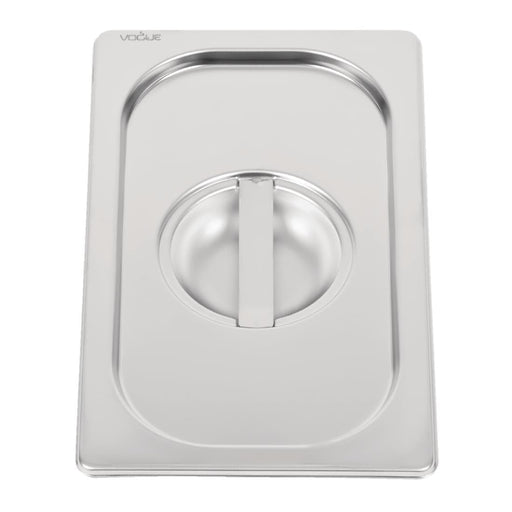 Vogue Heavy Duty Stainless Steel 1/4 Gastronorm Tray Lid Vogue