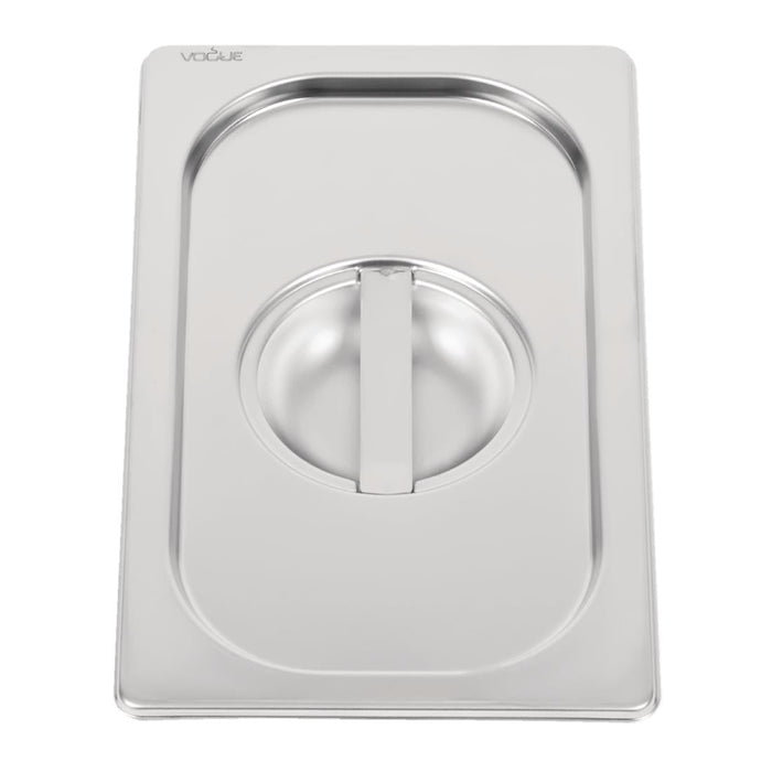 Vogue Heavy Duty Stainless Steel 1/4 Gastronorm Tray Lid Vogue