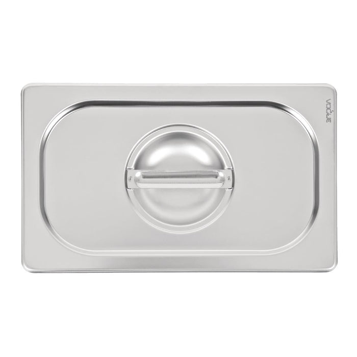 Vogue Heavy Duty Stainless Steel 1/4 Gastronorm Tray Lid Vogue