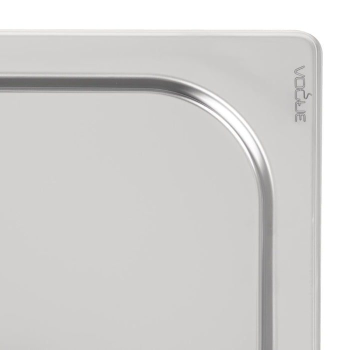 Vogue Heavy Duty Stainless Steel 1/4 Gastronorm Tray Lid Vogue