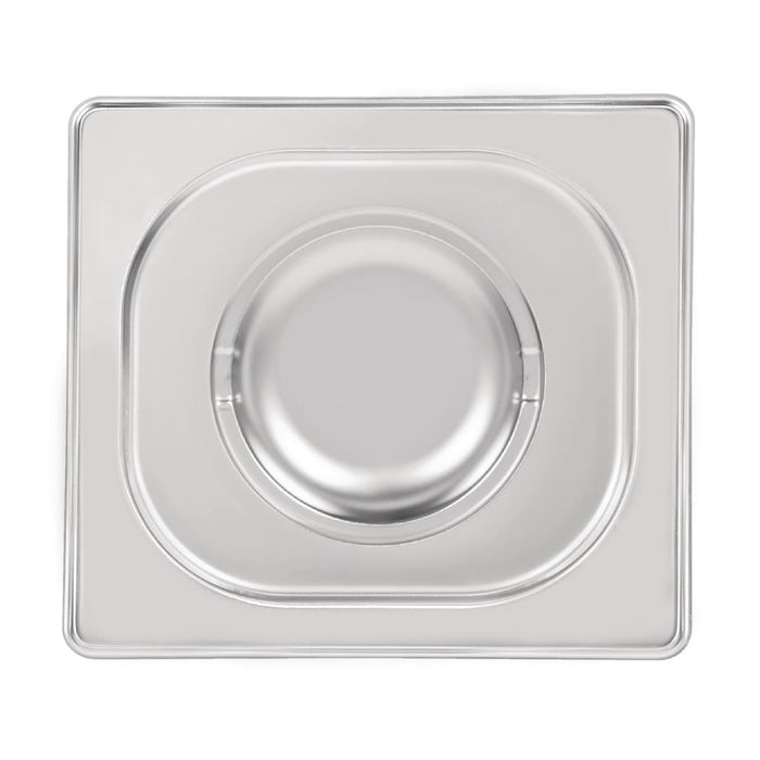Vogue Heavy Duty Stainless Steel 1/6 Gastronorm Tray Lid Vogue