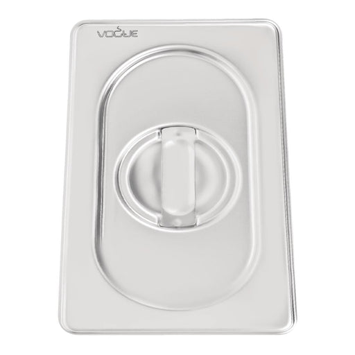 Vogue Heavy Duty Stainless Steel 1/9 Gastronorm Tray Lid Vogue