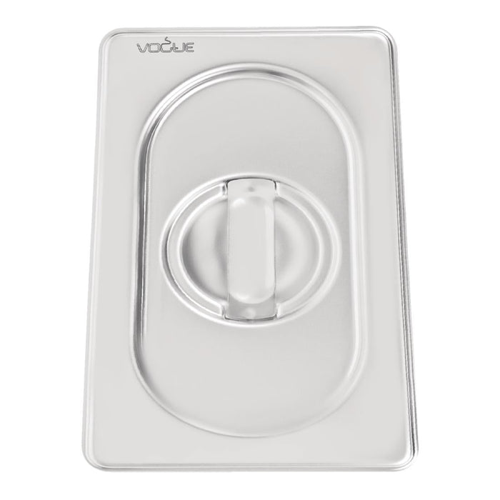 Vogue Heavy Duty Stainless Steel 1/9 Gastronorm Tray Lid Vogue