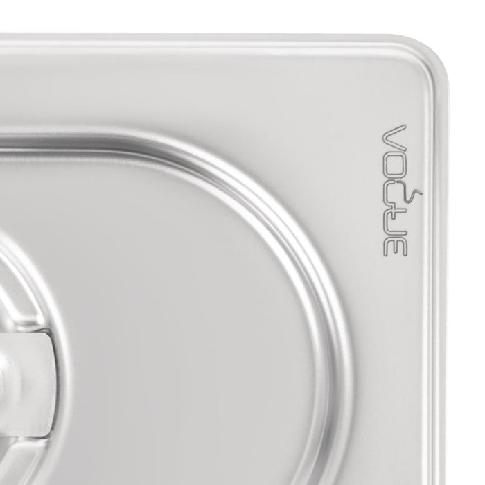 Vogue Heavy Duty Stainless Steel 1/9 Gastronorm Tray Lid Vogue