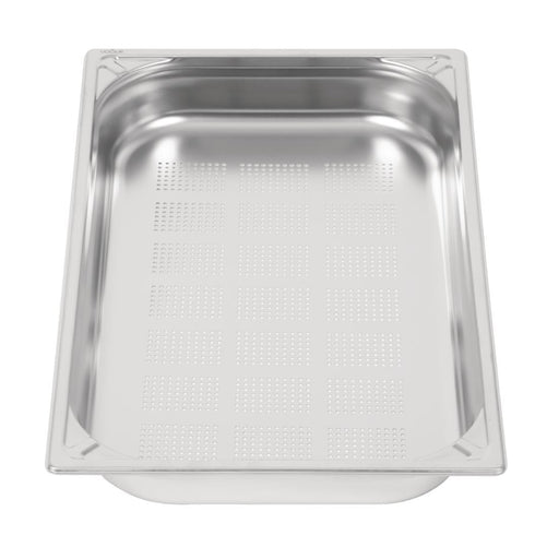 Vogue Heavy Duty Stainless Steel Perforated 1/1 Gastronorm Tray 65mm Vogue