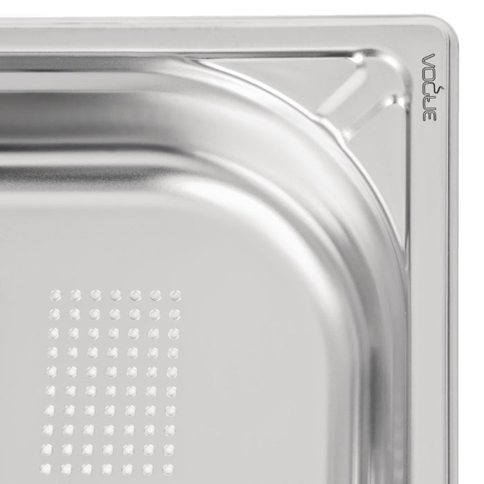 Vogue Heavy Duty Stainless Steel Perforated 1/1 Gastronorm Tray 65mm Vogue