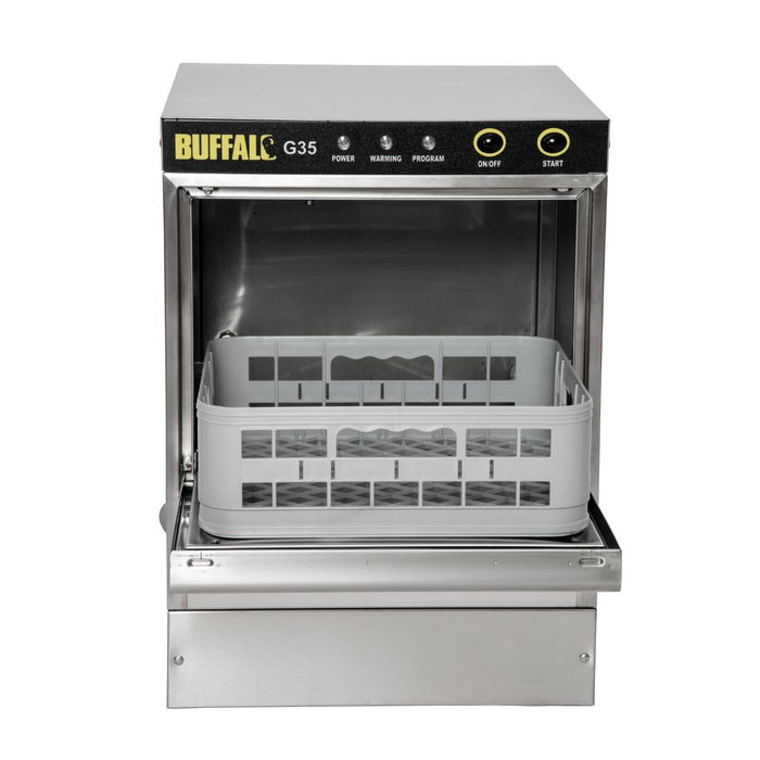 Buffalo Countertop Glasswasher 350x 350mm Baskets Buffalo