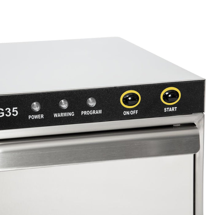 Buffalo Countertop Glasswasher 350x 350mm Baskets Buffalo
