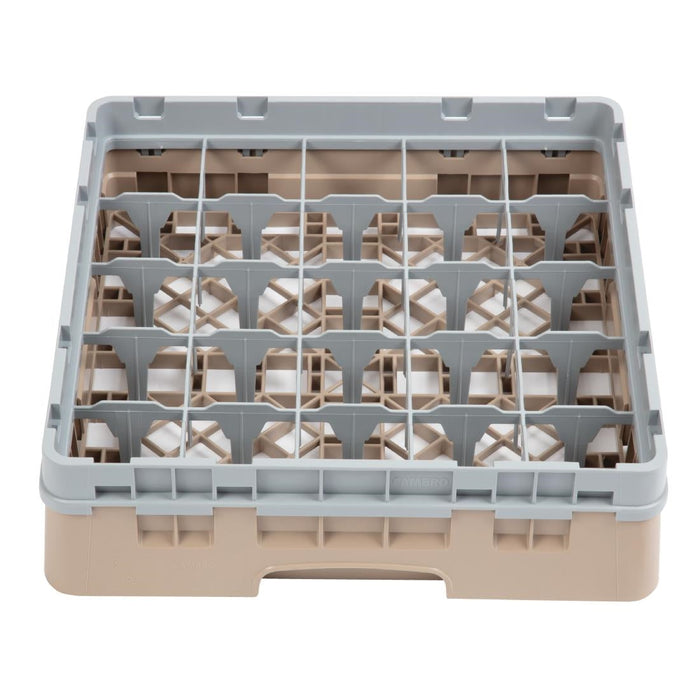 Cambro Camrack Beige 25 Compartments Max Glass Height 92mm Cambro