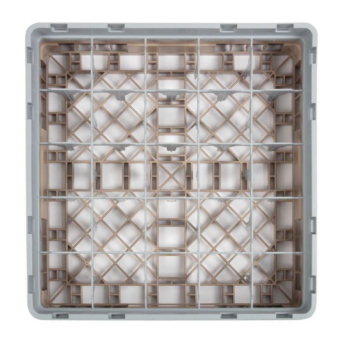 Cambro Camrack Beige 25 Compartments Max Glass Height 92mm Cambro