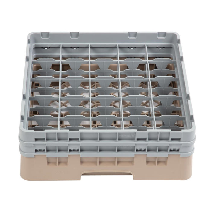 Cambro Camrack Beige 25 Compartments Max Glass Height 133mm Cambro