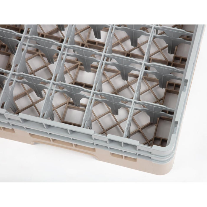 Cambro Camrack Beige 25 Compartments Max Glass Height 133mm Cambro