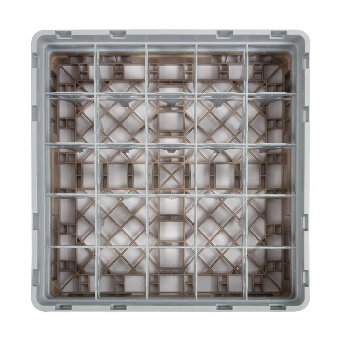 Cambro Camrack Beige 25 Compartments Max Glass Height 133mm Cambro