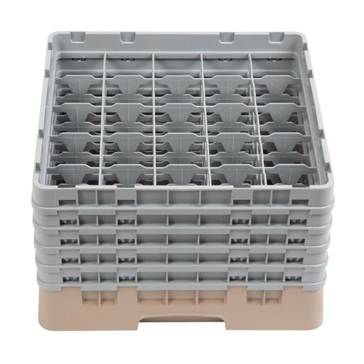 Cambro Camrack Beige 25 Compartments Max Glass Height 257mm Cambro