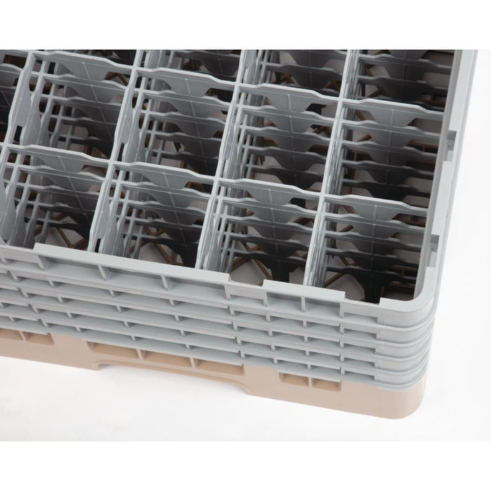 Cambro Camrack Beige 25 Compartments Max Glass Height 257mm Cambro