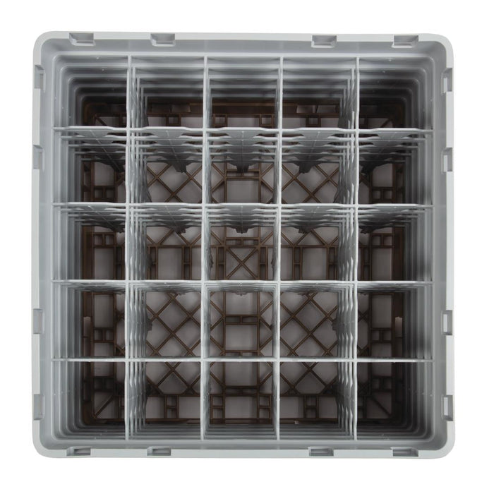 Cambro Camrack Beige 25 Compartments Max Glass Height 257mm Cambro
