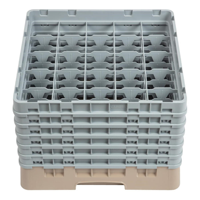 Cambro Camrack Beige 25 Compartments Max Glass Height 298mm Cambro