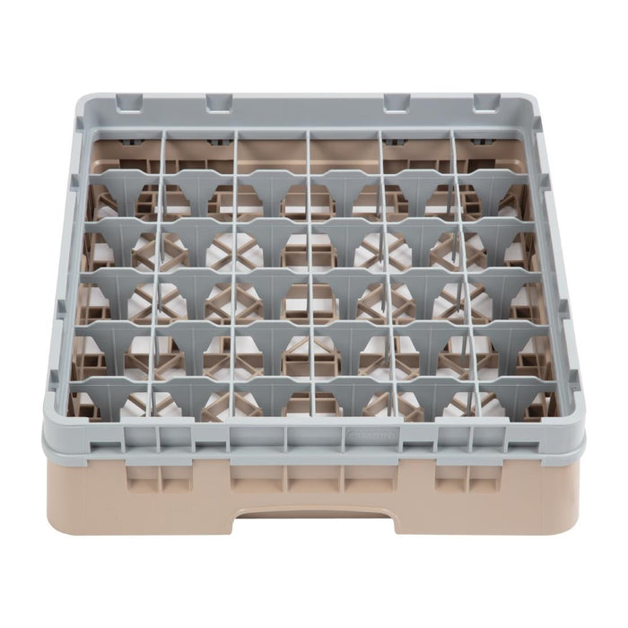 Cambro Camrack Beige 36 Compartments Max Glass Height 92mm Cambro