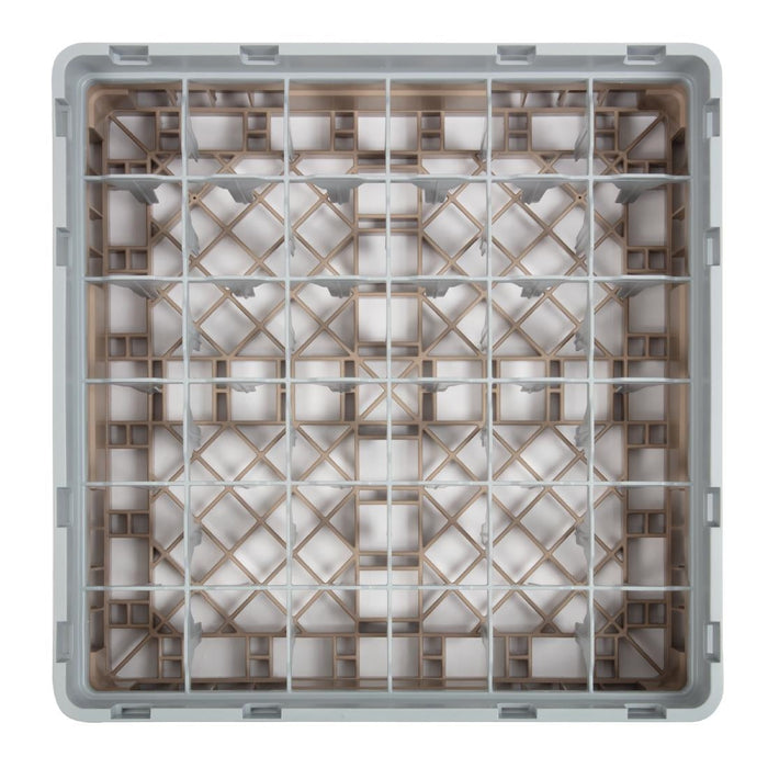 Cambro Camrack Beige 36 Compartments Max Glass Height 92mm Cambro