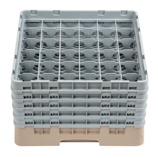 Cambro Camrack Beige 36 Compartments Max Glass Height 257mm Cambro