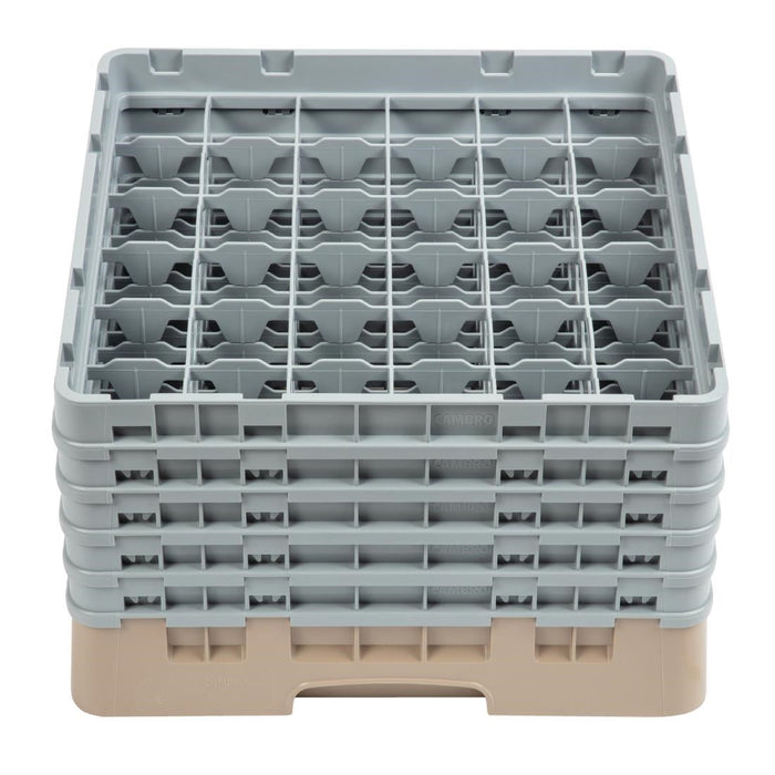 Cambro Camrack Beige 36 Compartments Max Glass Height 257mm Cambro