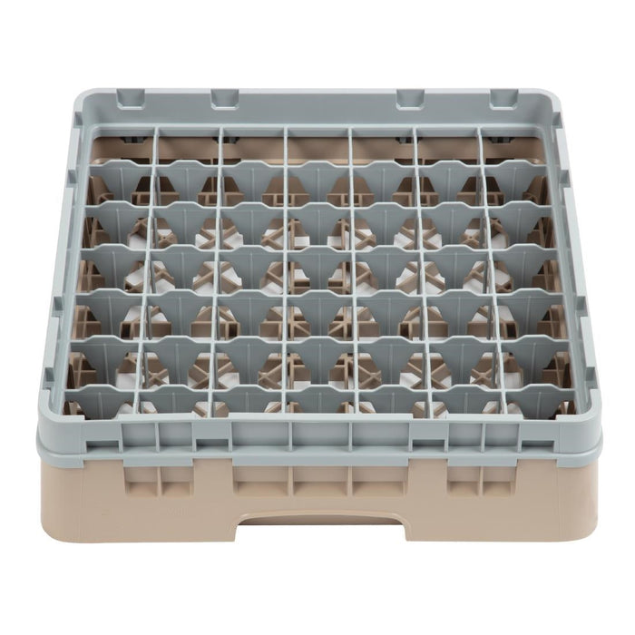 Cambro Camrack Beige 49 Compartments Max Glass Height 92mm Cambro