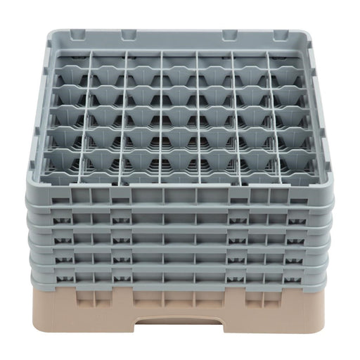 Cambro Camrack Beige 49 Compartments Max Glass Height 257mm Cambro