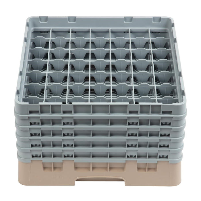 Cambro Camrack Beige 49 Compartments Max Glass Height 257mm Cambro