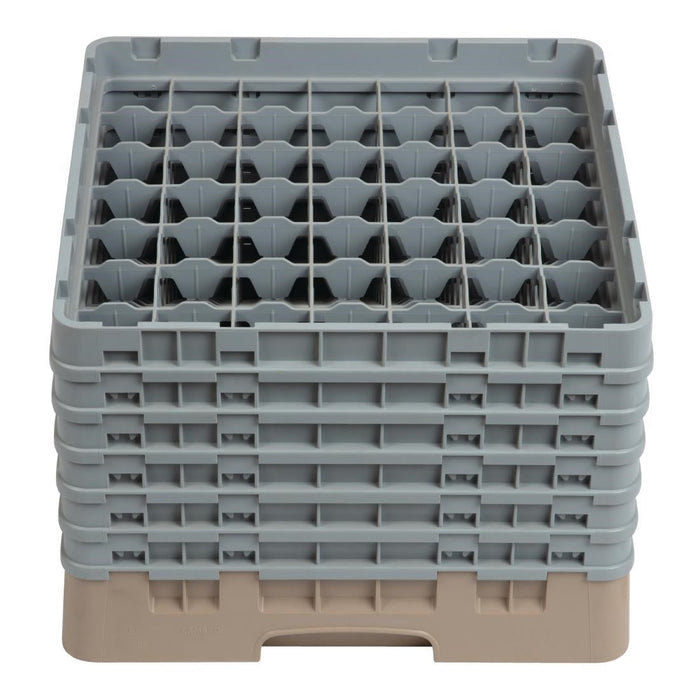 Cambro Camrack Beige 49 Compartments Max Glass Height 298mm Cambro