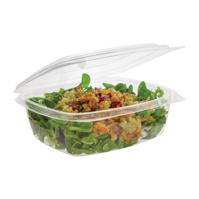 Vegware Compostable PLA Hinged-Lid Deli Containers 680ml / 24oz (200 Pack) Vegware