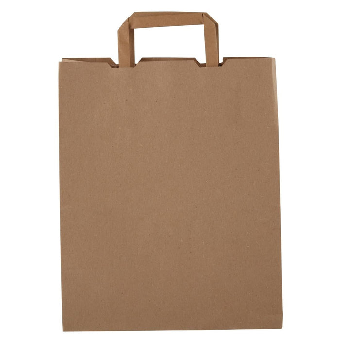 Vegware Compostable Recycled Paper Carrier Bags Large (250 Pack) Vegware